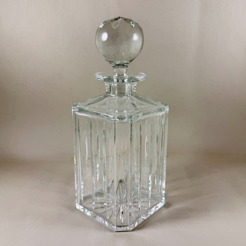 Vintage Cut Crystal Whiskey Decanter